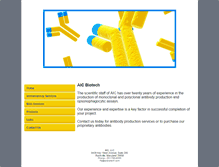 Tablet Screenshot of aicbiotech.com
